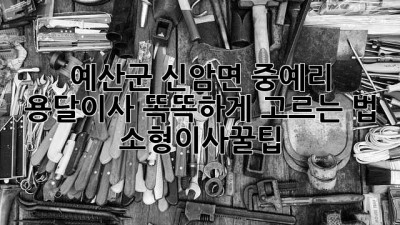 예산군 신암면 중예리 용달이사🚚💨 똑똑하게 고르는 법! #소형이사꿀팁